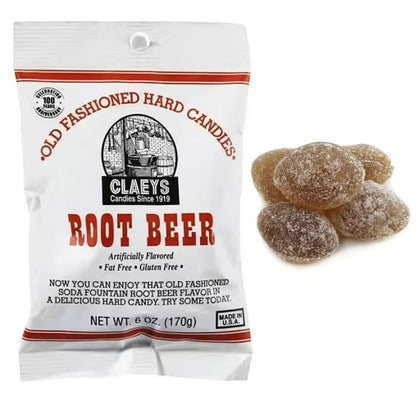 Claeys Soda-Flavour Hard Candies Root Beer