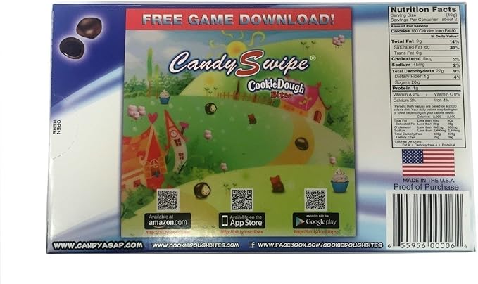 Cookie Dough Bites Fudge Brownie – milk chocolate–covered brownie cookie dough bites in 88 g pack