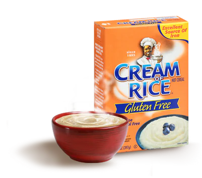 Cream of Rice Gluten-Free Hot Cereal, 12 boxes of 397 g each, smooth, nourishing, and easy-to-digest breakfast porridge.