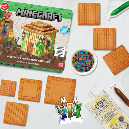 Create‑A‑Treat Minecraft Pyramid House Cookie Kit box — unopened retail packaging