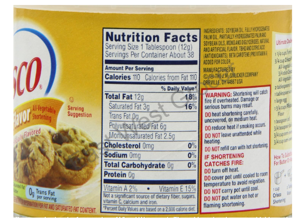 Crisco Butter Flavour All-Vegetable Shortening 453g – Imported from USA – Vegan-Friendly Butter Substitute for Baking, Pastry & Frying | Dairy-Free Solid Cooking Fat – UK Stock