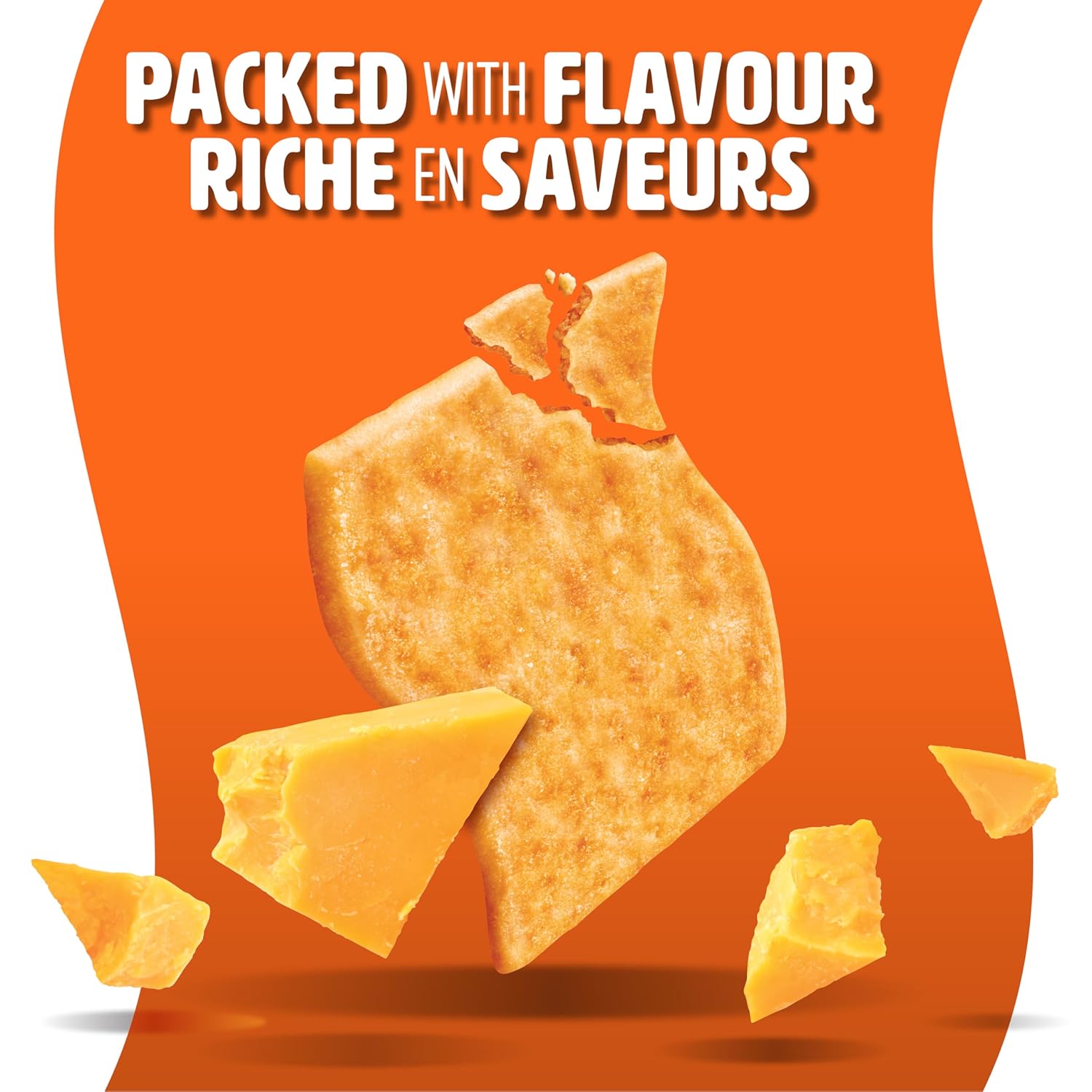 Crispers cheddar baked crackers 145g pack