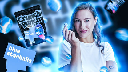 CrunchPunch Blue Starballs Freeze-Dried Candy