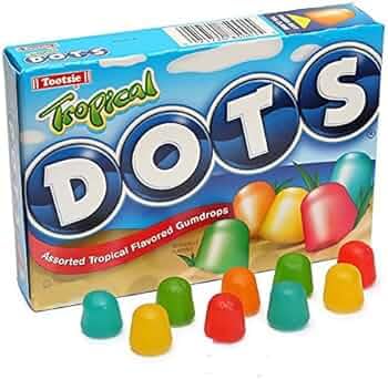 Tootsie DOTS Tropical candy with exotic fruit flavors