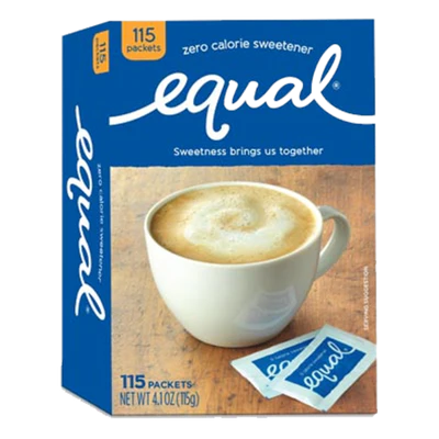 Equal Zero Calorie Sweetener 12 × 115 packets – sugar-free sweetener