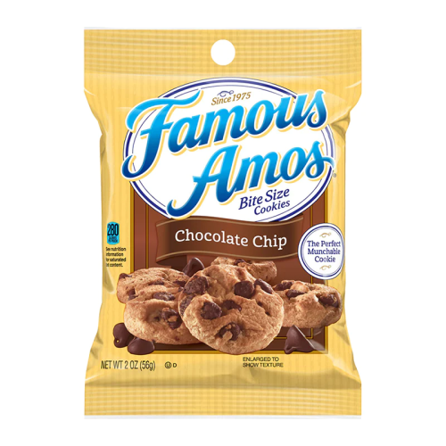 Famous Amos Chocolate Chip Cookies – 2 oz / 57 g pack