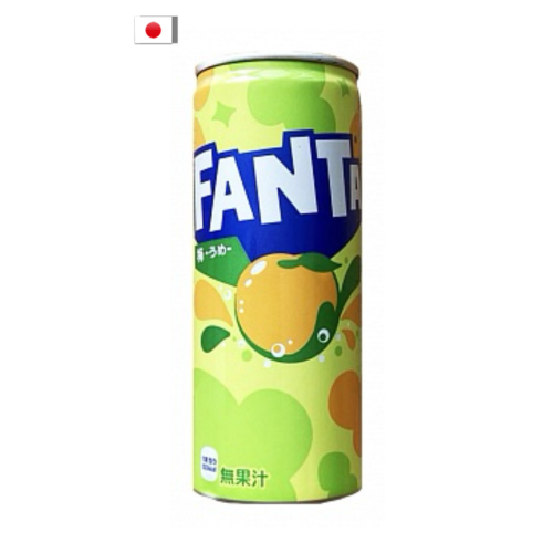 Fanta Slim Can UME Japanese Plum 250ml – refreshing Japanese soda drink