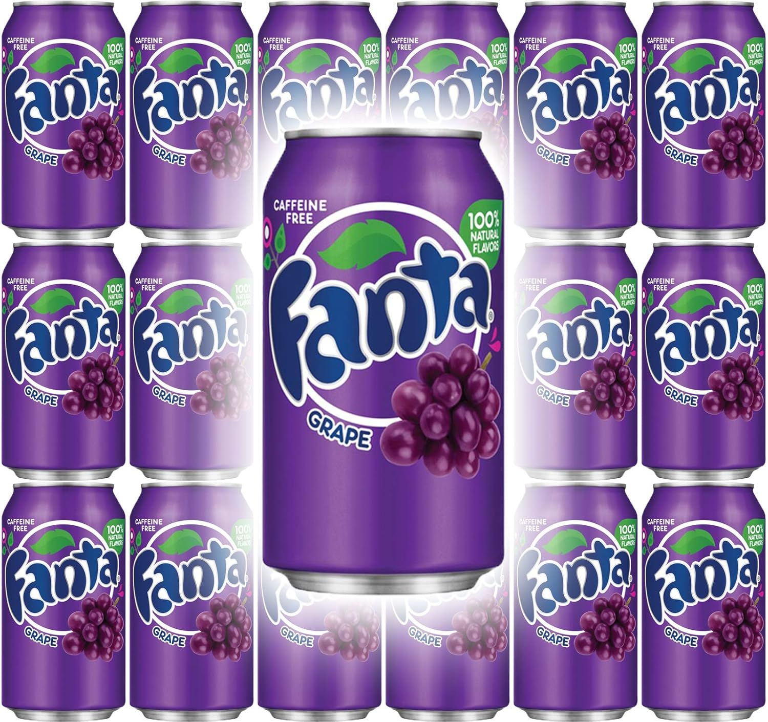 500 ml bottle of Fanta Grape Flavoured Drink with a purple label featuring the Fanta logo and grape illustrations.