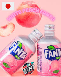 Fanta White Peach 24 x 300 ml – imported Japanese peach-flavoured soft drink pack