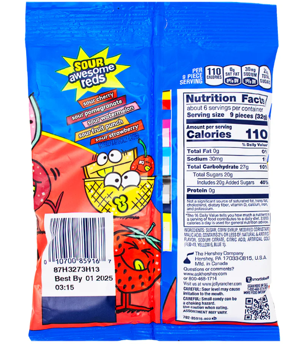 Jolly Rancher Sour Fruit Chews