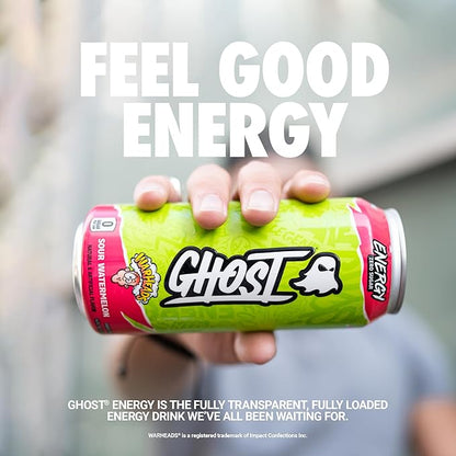 Sugar-free sour watermelon energy drink by Ghost