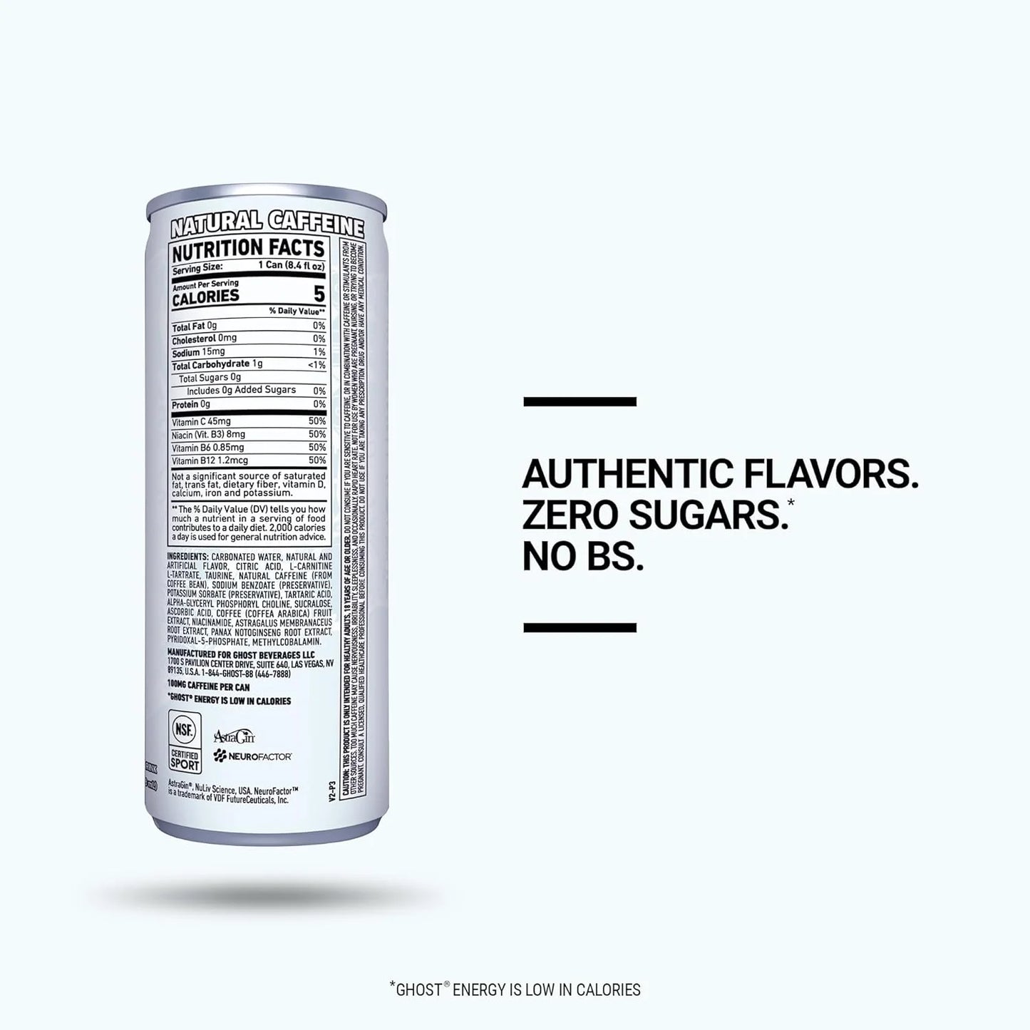 Ghost Original Zero Sugar Energy Drink 500 ml can