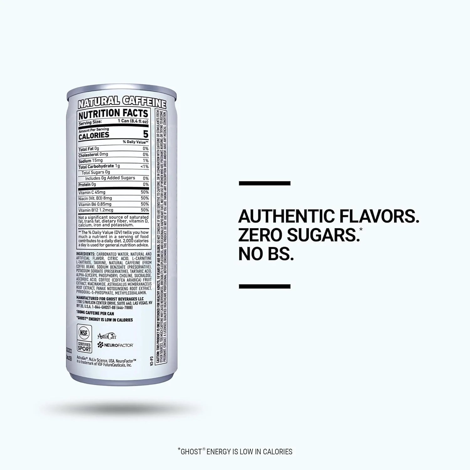 Ghost Original Zero Sugar Energy Drink 500 ml can