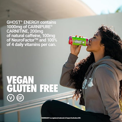 500 ml Ghost Warheads energy beverage with electrolytes and caffeine