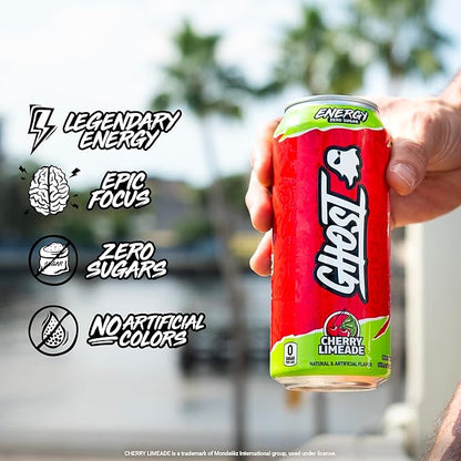 500 ml Ghost energy beverage with electrolytes and caffeine