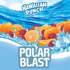 128oz Hawaiian Punch Polar Blast family-size beverage displayed upright on white background