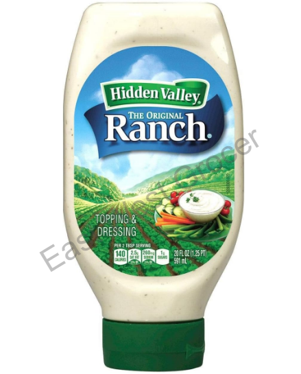 Hidden Valley Original Ranch Salad Dressing & Topping 591 g – US Import, UK Warehouse Fast Delivery, No Customs – Classic Creamy Ranch for Salads, Dips & Chicken