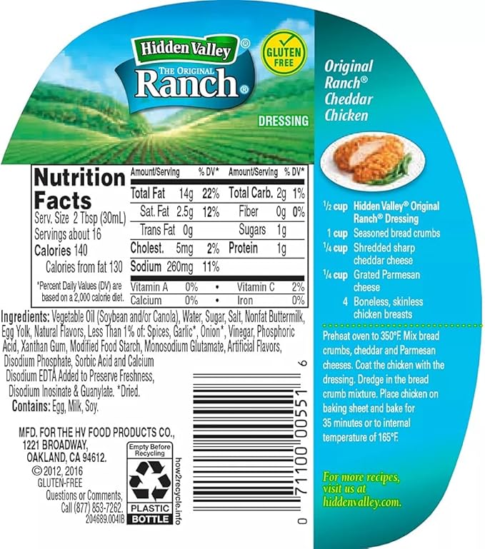 Hidden Valley Creamy Ranch Dressing Bottles