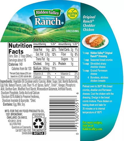 Hidden Valley Creamy Ranch Dressing Bottles