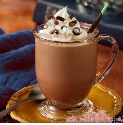 Hot chocolate made from Swiss Miss Reduced Calorie Cocoa Mix in a mug