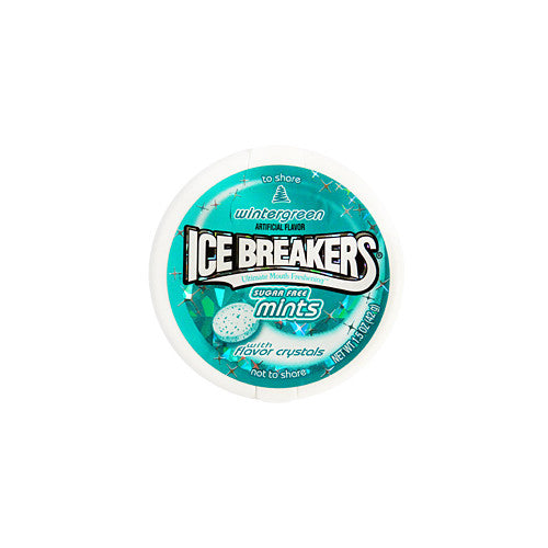 Ice Breakers Wintergreen Mints sugar-free 42g tin, pack of 8