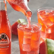 Refreshing Jarritos Watermelon Soda 370 ml bottle with sweet tropical flavor