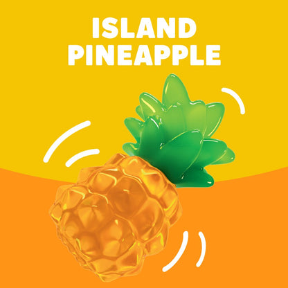 Jell-O Island Pineapple Gelatin dessert mix packaging, 3 oz