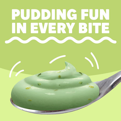 Light green pistachio pudding dessert made from instant mix