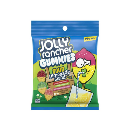 Jolly Rancher Gummies Sour Lemonade 184g multiple bags stacked