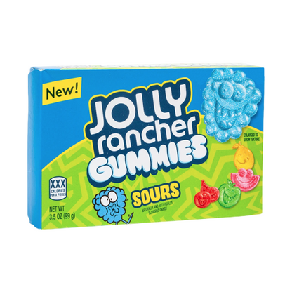 “Jolly Rancher Gummies Sours close‑up sour sugar coated fruit gummy pieces”