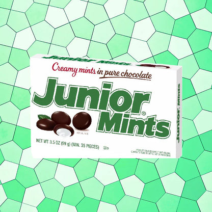Junior Mints Theatre Box – 99 g | Creamy Mint & Dark Chocolate American Import
