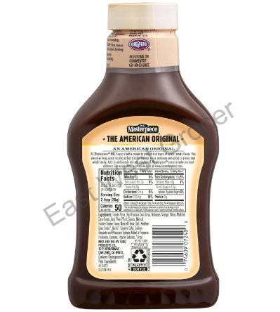 KC Masterpiece Original Barbecue Sauce 510 g – Authentic USA‑imported Kansas City BBQ Sauce – Thick, Smoky, Gluten‑Free Condiment