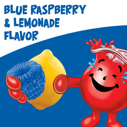 Kool‑Aid Blue Raspberry Lemonade unsweetened drink mix sachet – American powdered beverage
