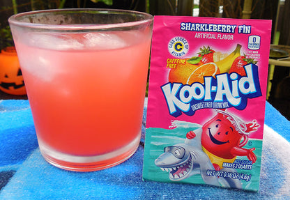 Kool-Aid Sharkleberry Fin Drink Mix (0.16oz) – Fun, fruity drink mix for refreshing, colorful hydration.