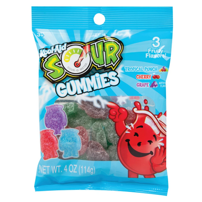 Kool‑Aid Sour‑Sand Gummies – Tangy Chewy Candy 114g Bag