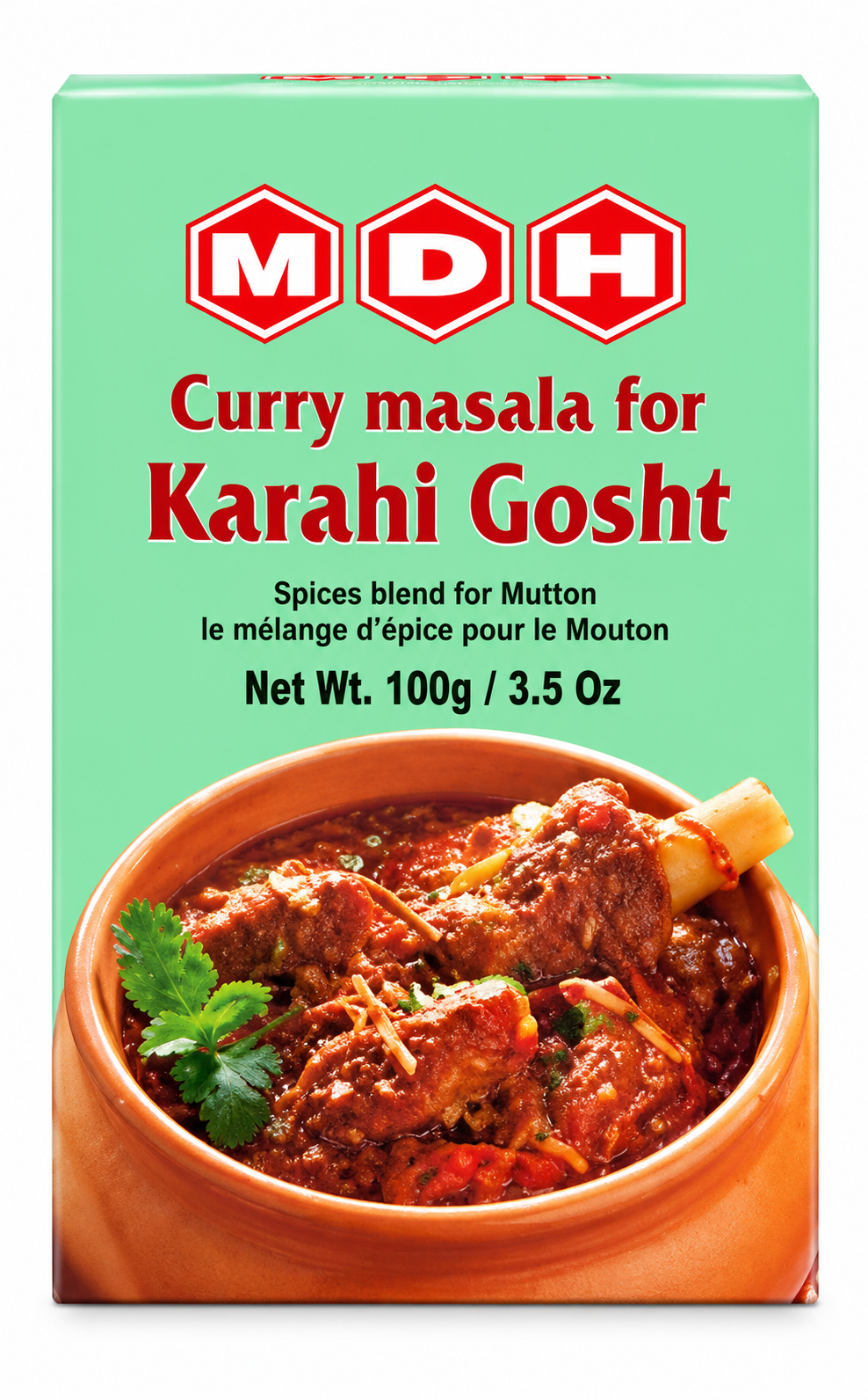 MDH Karahi Gosht Masala 100g spice mix packet for preparing traditional Indian mutton curry.