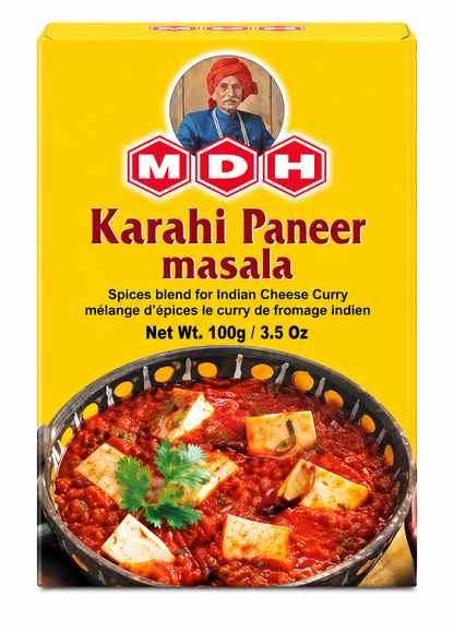 MDH Karahi Paneer Masala 100g spice mix packet for preparing Indian paneer curry.