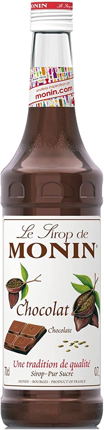 MONIN Chocolate Syrup 700 ml – Smooth, Rich Cocoa for Beverages & Dessert Recipes