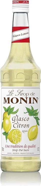 Monin Lemon Syrup 700ml – natural, vegan-friendly syrup for cocktails, mocktails, and refreshers