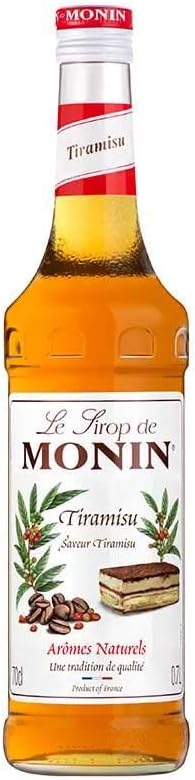 MONIN Tiramisu Syrup 700ml – natural flavours for coffee, cocktails, and desserts