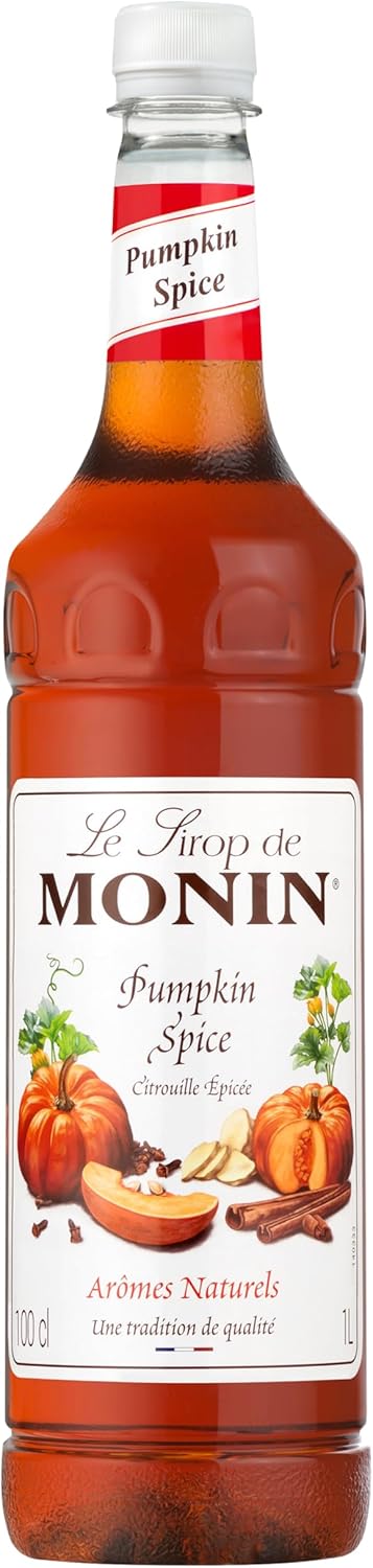 Pumpkin spice syrup vegan friendly allergen free MONIN UK