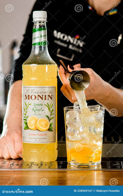 MONIN Vegan Lemon Rantcho 700 ml – Convenient Lemon Concentrate for Drinks & Recipes