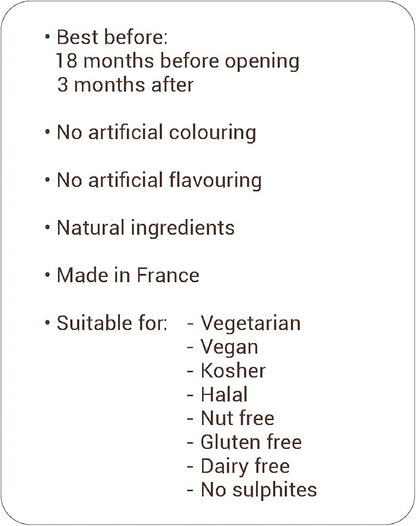 Monin Premium Mango Syrup 700ml bottle featuring sweet, tropical mango flavor. Ideal for cocktails, mocktails, iced teas, smoothies, and desserts. Vegan, allergen-free, and made with 100% natural ingredients.