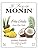Side view of MONIN Piña Colada Syrup 700ml glass bottle with natural coconut and pineapple flavours
