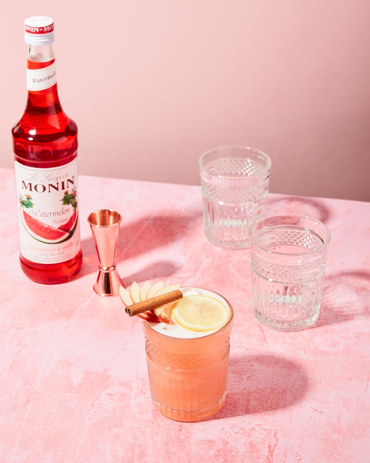 Monin Watermelon Syrup 700ml – Natural Summer Fruit Flavour for Drinks