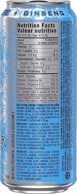 Monster Energy Ultra Blue 473 ml Canadian edition can
