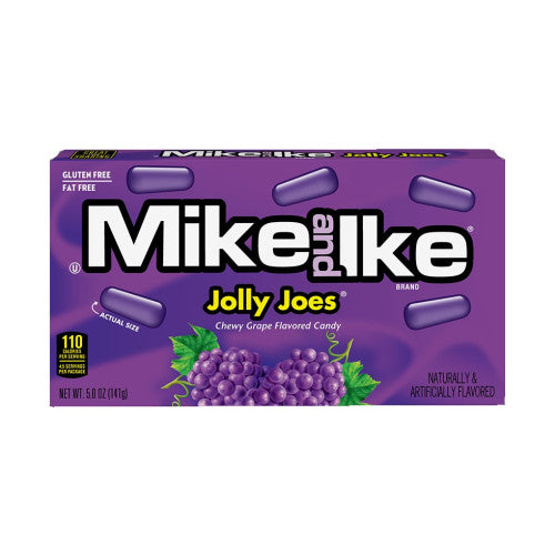 “Grape flavour Mike & Ike Jolly Joes chewy candy bag purple packaging”