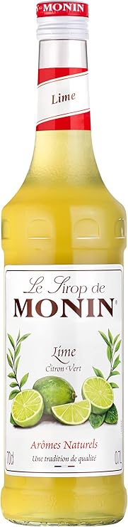 Monin Lime Syrup 70 cl bottle – natural, vegan-friendly syrup for cocktails and mocktails