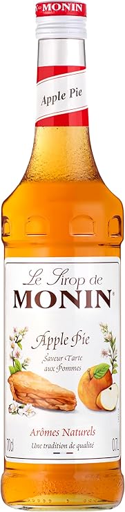 MONIN 700ml Apple Pie Syrup – sweet, spiced dessert flavour for cocktails, lattes, and mocktails.