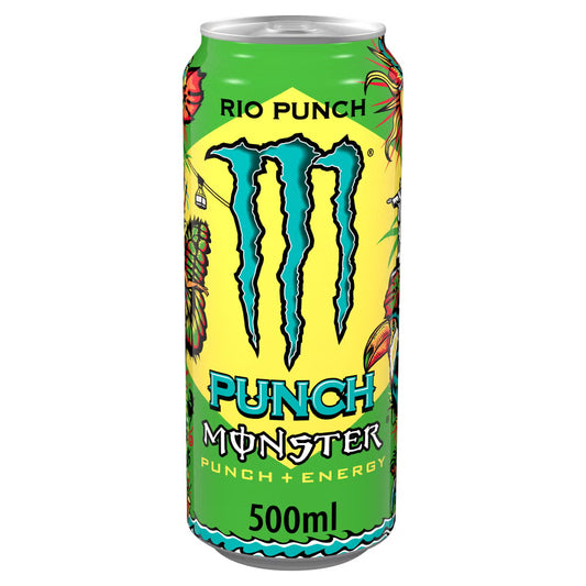 Monster Energy Drink Rio Punch tropical energy beverage 500 ml can